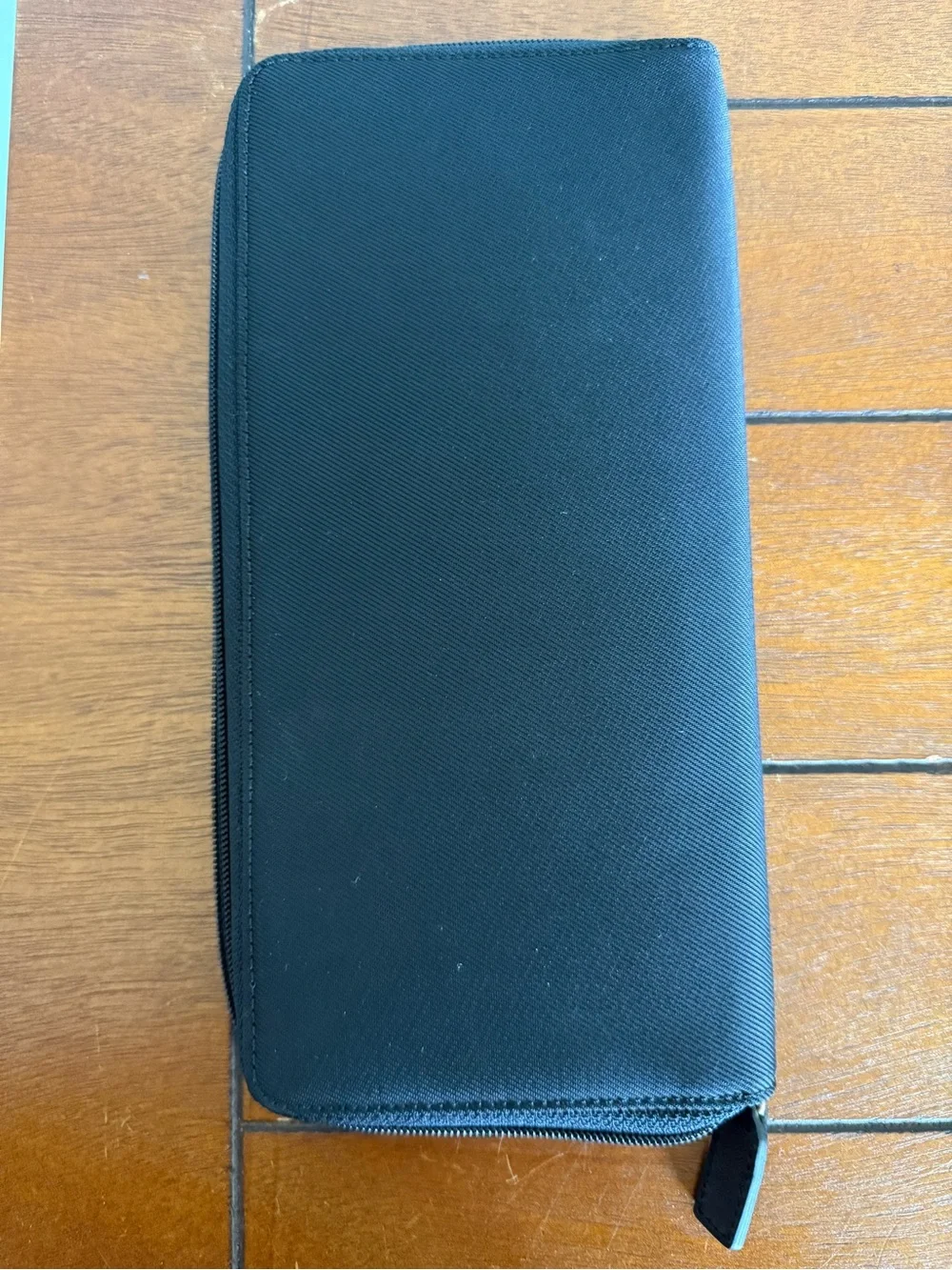 Vintage Coach Nylon Leather Trim Slim Black Credit Card Travel Organizer Wallet